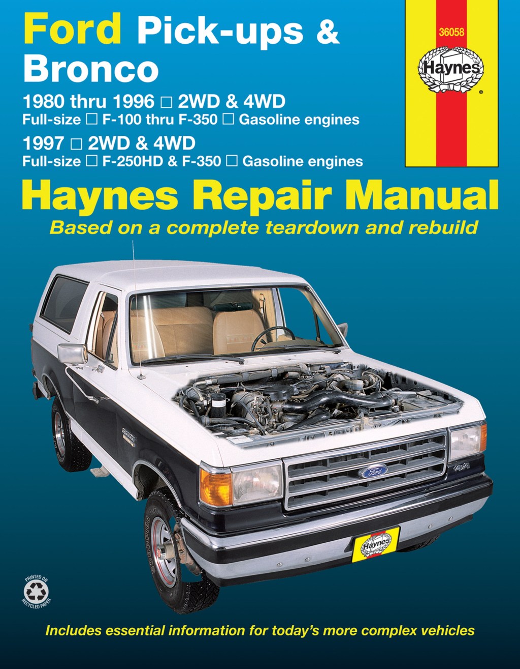Picture of: Ford pick-ups F–F- & Bronco (-) & F-HD & F- () Haynes  Repair Manual ^