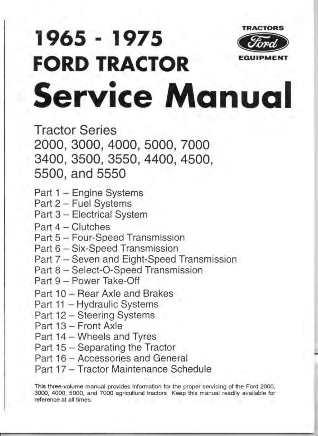 Picture of: ford  tractor service repair manual by