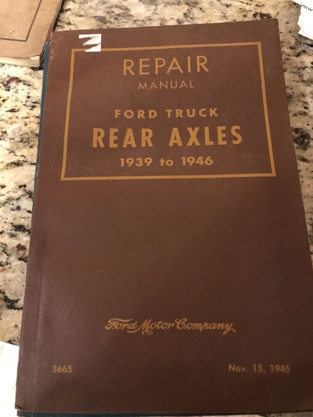 Picture of: Ford Truck Rear Axle Repair Manual School Bus COE Light / /   Ton