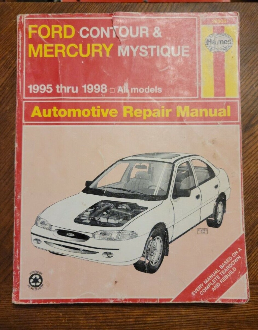 Picture of: Haynes Repair Manual- Ford Contour/Mercury Mystique-  thru  A