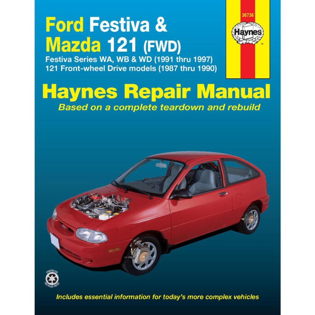 Picture of: Haynes Repair Manual – Ford Festiva WA, WB, WD -/Mazda   -,