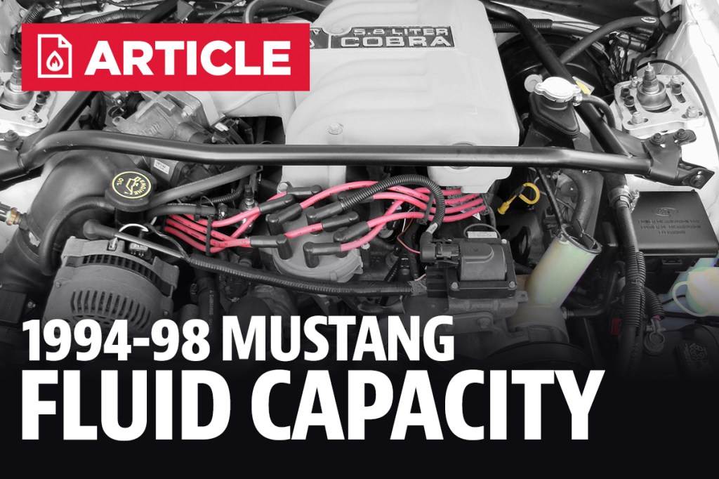 Picture of: SN Mustang Fluid Capacities  – – LMR